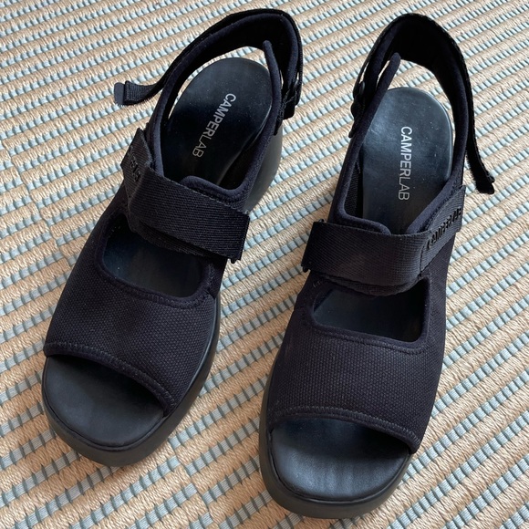 Camper Lab Black Women's Sandals - Picture 1 of 5